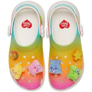 NWT Crocs Care Bear Classic Crush Clog with light up Charms